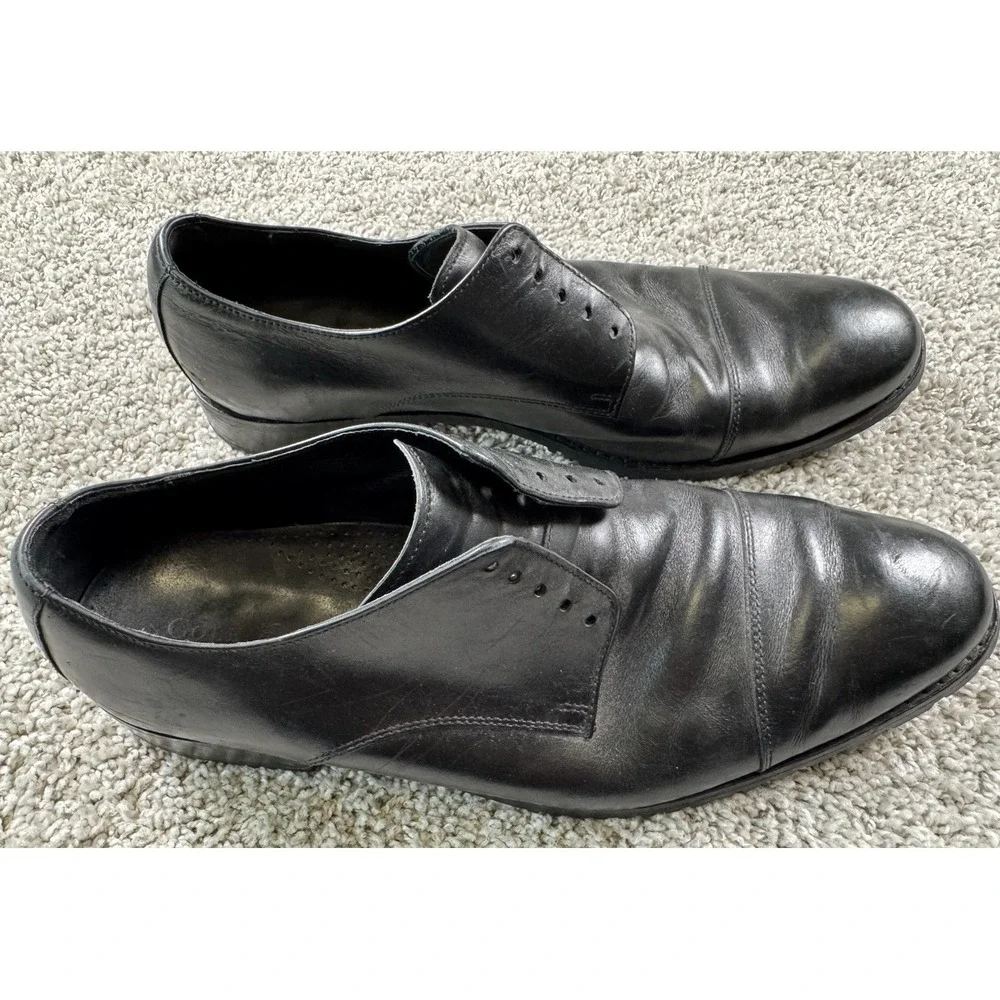 Cole‎ Haan x NikeAir Mens Oxford Black Dress Shoes Lace Up C09860 Size 13 Read